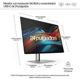 EAN 5715063476314 - HP Series 7 Pro 724pu pantalla para PC 61 cm (24") 1920 x 1200 Pixeles LCD Plata imagen 4