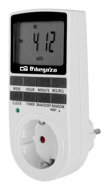 EAN 8435568400863 - Orbegozo PG 25 contador eléctrico Negro, Blanco Programador eléctrico diario/semanal imagen 1