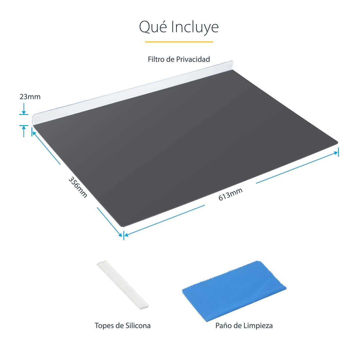 Filtro De Privacidad Startech.Com  16:9 Para Monitor De 27"  Ángulo De Visión De +/- 30° - Brillante