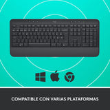Teclado Español Logitech K650 Signature Bluetooth Qwerty Grafito