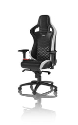 Noblechairs Epic Echtleder Gaming Silla - Negro Blanco Rojo