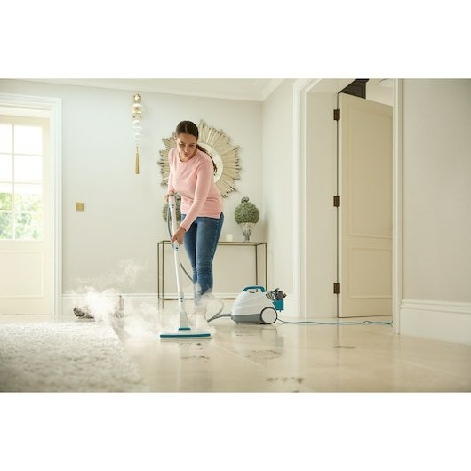 Limpiador  Black & Decker Bhsmp2314-Qs  A Vapor  De Cilindro 1,2 L 2300 W Azul, Blanco