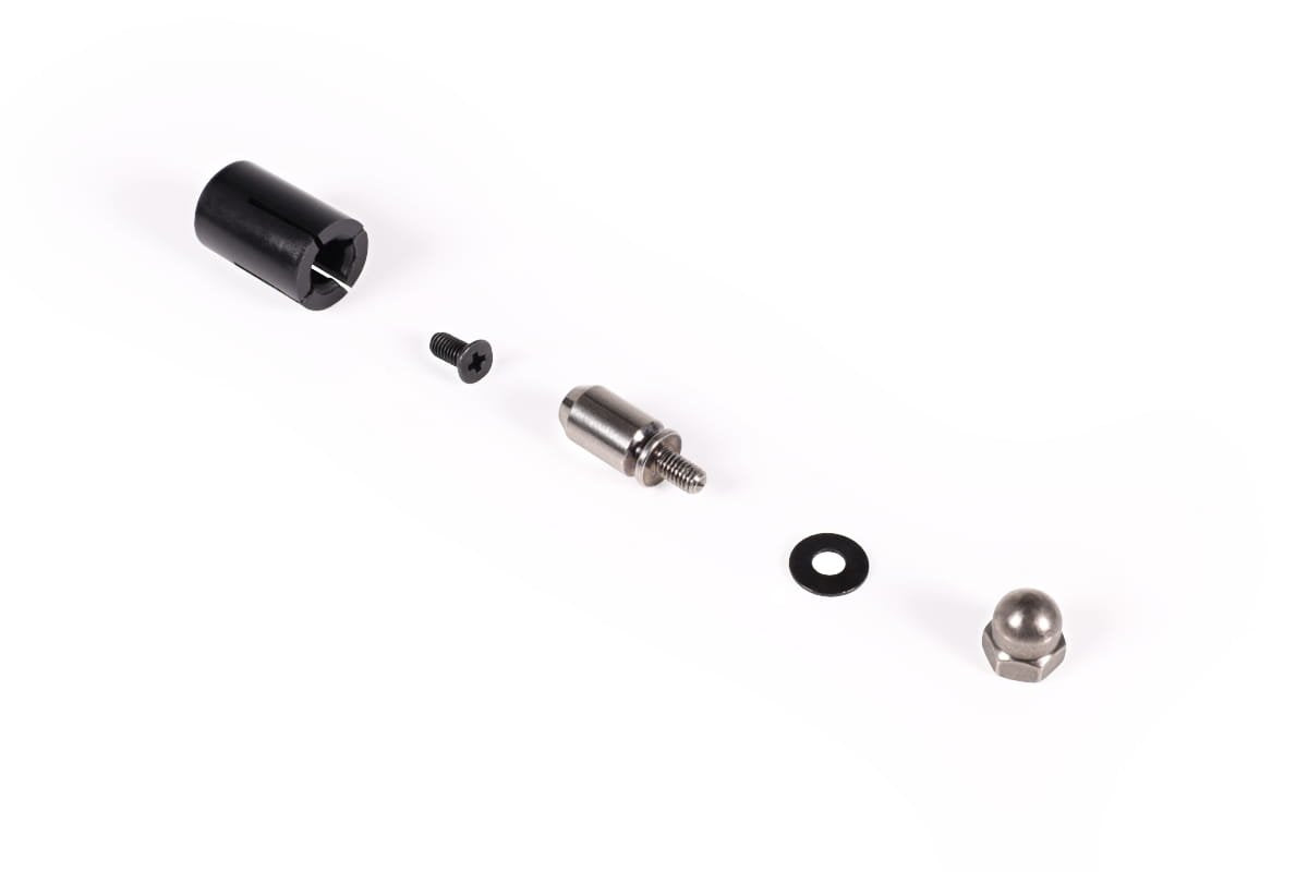 Alphacool Core Push Mounting 17mm M3/M4/Unc 6-32 Set 4x, Montaje/Montaje Negro/Plata, 17 Mm 15724