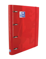 Oxford Carpeta 4 Anillas Classic Europeanbinder C/ Recambio 100h 5x5 A4+ Rojo