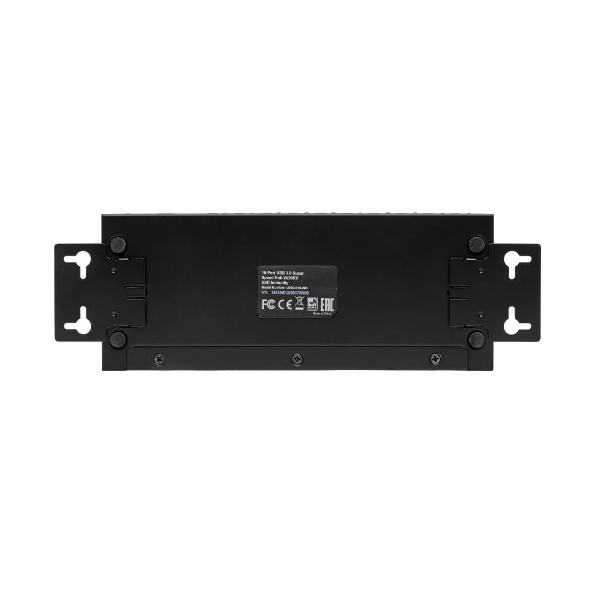 Eaton Tripp Lite Series 10-Port Industrial-Grade Usb 3.0 Superspeed Hub 20 Kv Esd Immunity Iron Housing Mountable Hub 10 X Superspeed Usb 3.0 Montaje En Riel Din Montaje En Pared