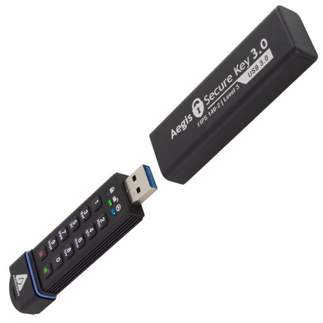 EAN 0708326914314 - Apricorn Aegis Secure Key 3.0 unidad flash USB 480 GB USB tipo A 3.2 Gen 1 (3.1 Gen 1) Negro imagen 4