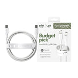 EAN 5715685027628 - PanzerGlass empower by ® Racing 60W USB-C to USB-C Cable | USB 2.0 | 1.2M | Silver White cable USB Blanco imagen 2