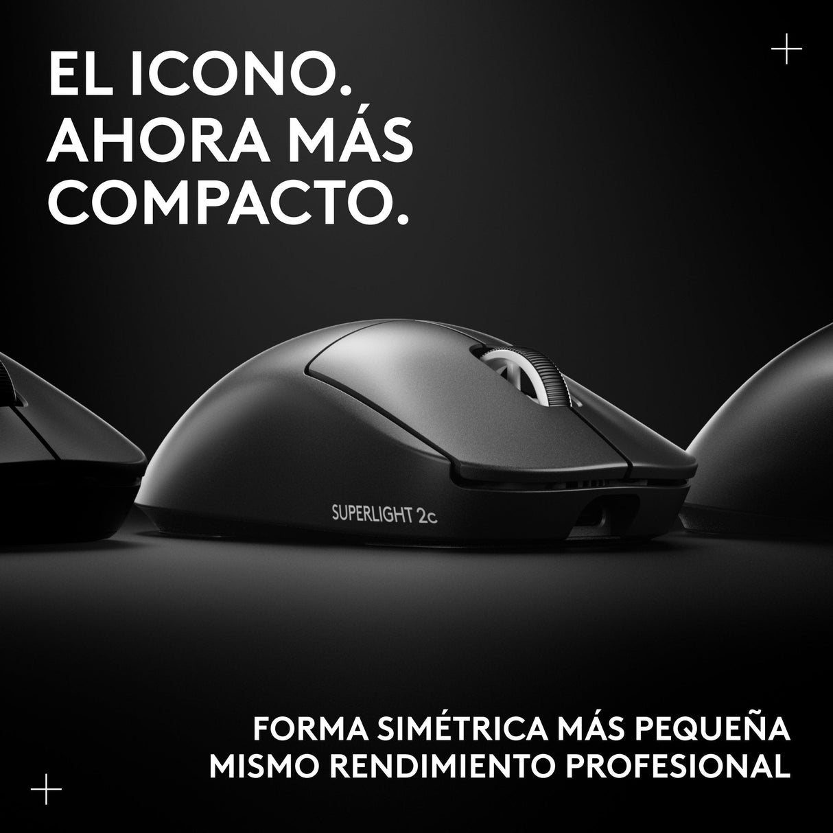 Logitech G Pro X Superlight 2c Ratón Gaming 5 Botones Inalámbrico Cableado 2.4 Ghz Usb Receptor Usb De Logitech Lightspeed Negro