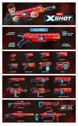 Zuru X-Shot Excel - Calibre Blaster, Lanzador De Dardos 36675