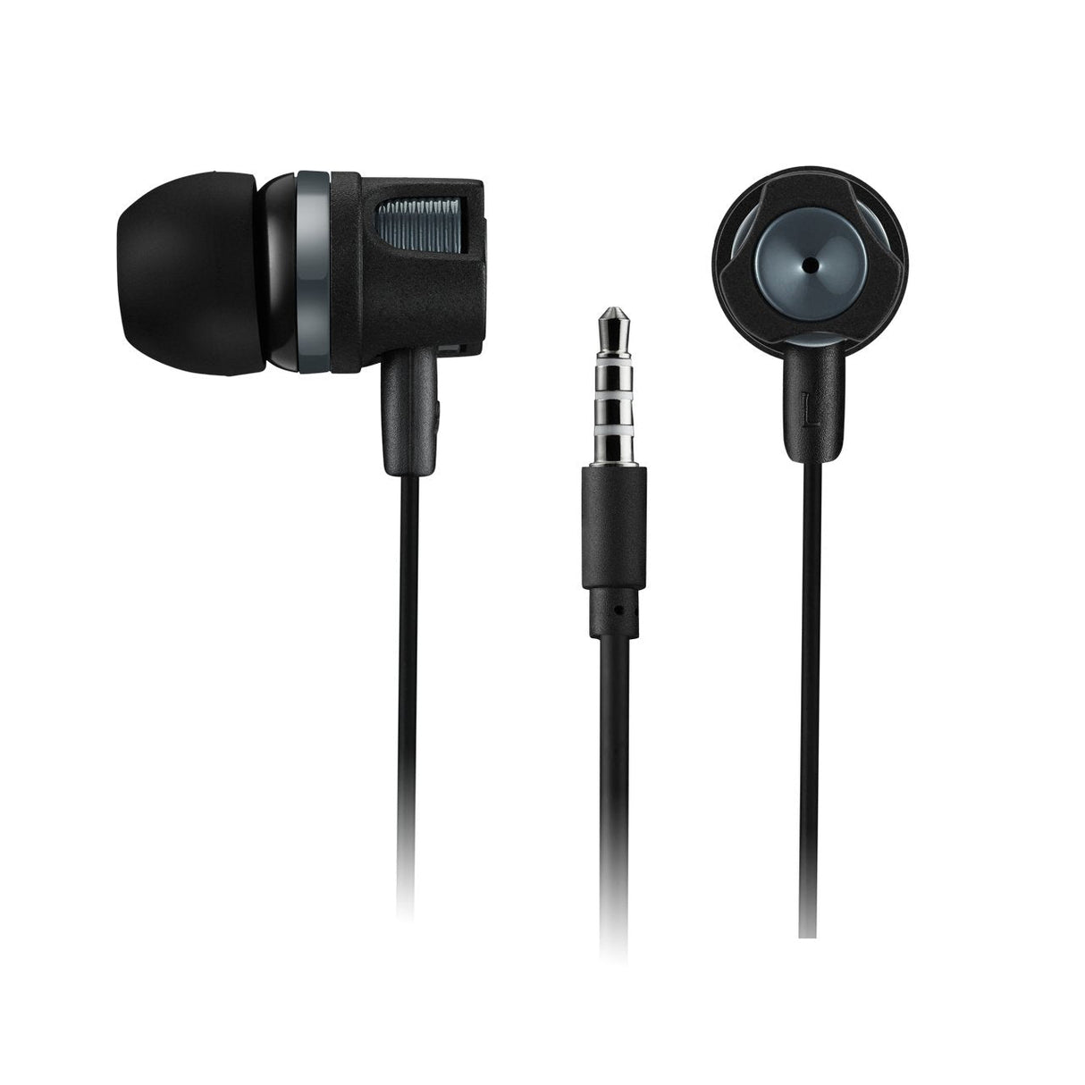 Canyon Auriculares In-Ear Ep-3 Con Cable Y Micrfono, 1.2m Gris Oscuro