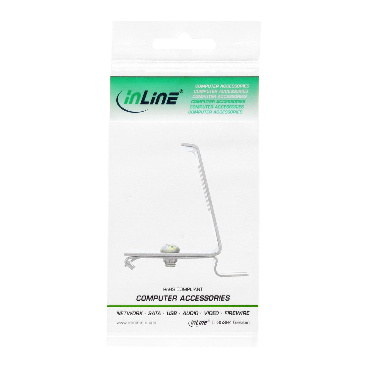 Montaje Keystone Inline Para Carril Din, 2 Puertos, Metal