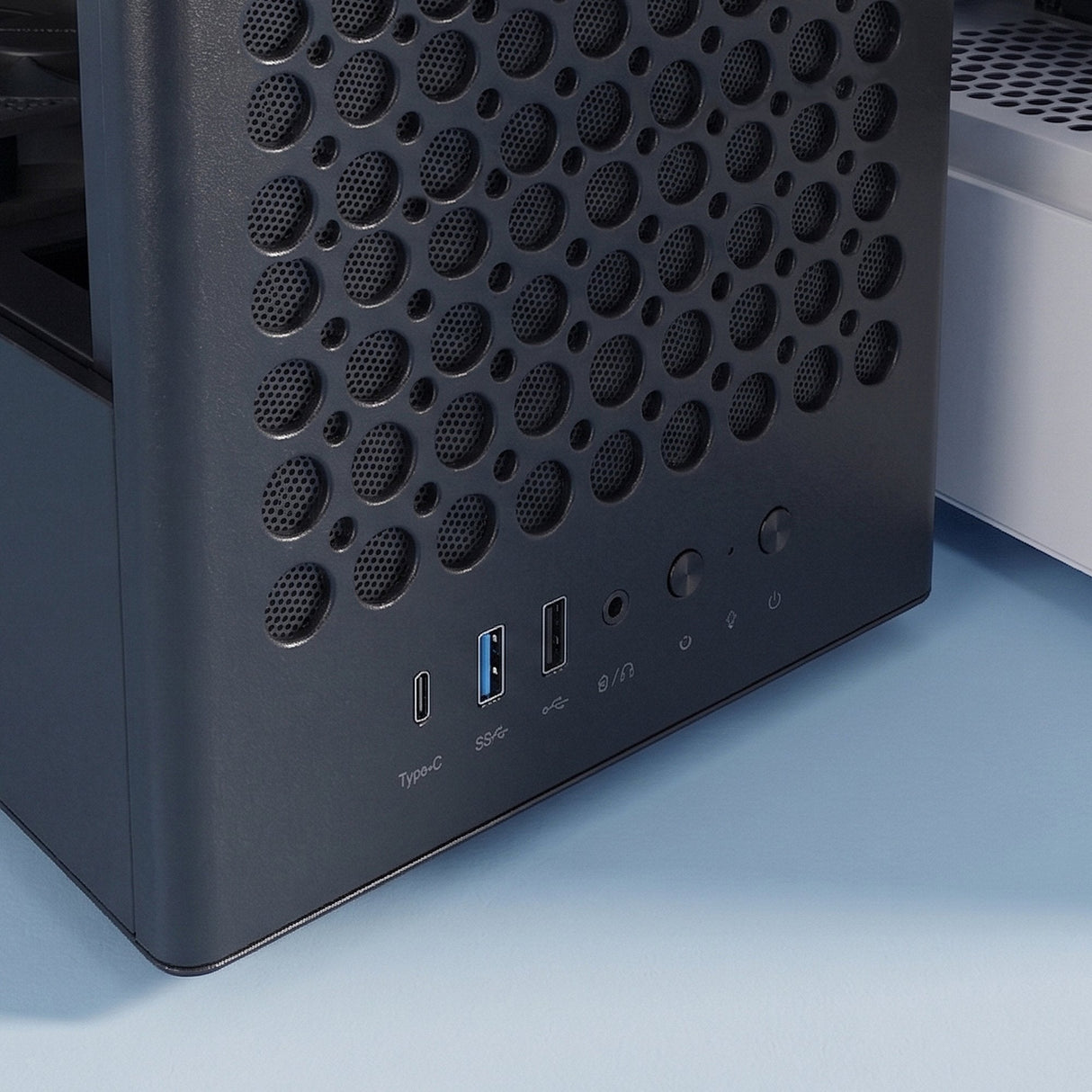 Caja Pc  Atx Mars Gaming Mc-T800 Frontal Airdot Mesh 4x Ventiladores Fdb Cablehatch Usb-C Negro