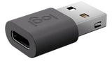 EAN 5099206130203 - Logitech 956-000169 cambiador de género para cable USB-C USB-A Grafito imagen 2