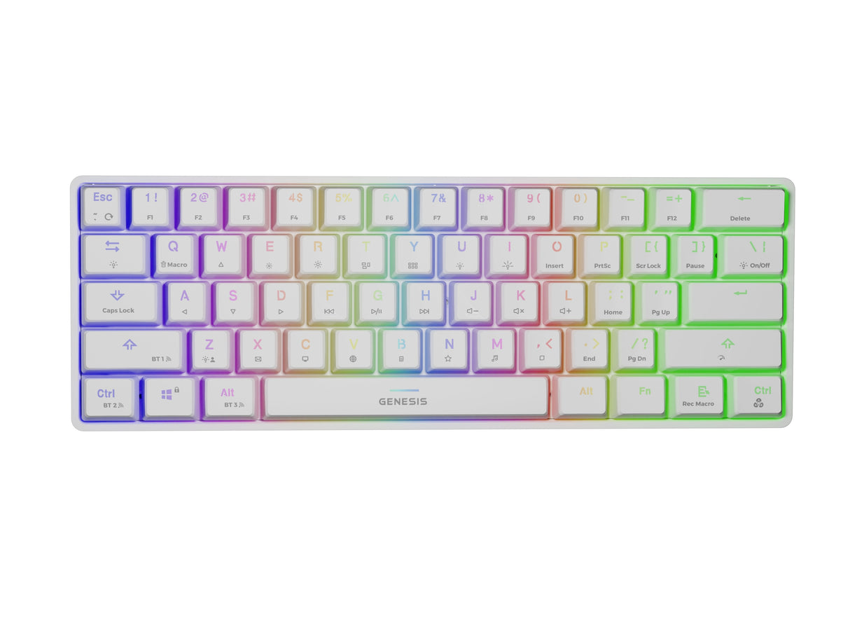 EAN 5901969432282 - GENESIS Thor 660 teclado Juego USB + Bluetooth QWERTY Internacional de EE.UU. Blanco imagen 1