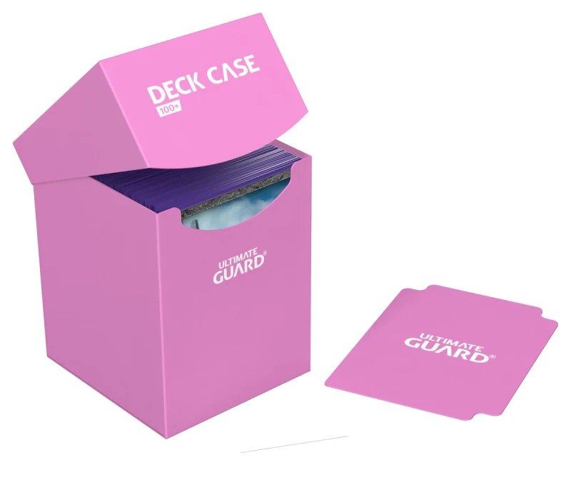 Caja De Cartas Ultimate Guard Deck Case 100+ Tamaño Estándar Fucsia