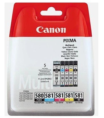 Tinta Canon Pgi-580/Cli-581pack  Bk/Cmyk Multi Bl