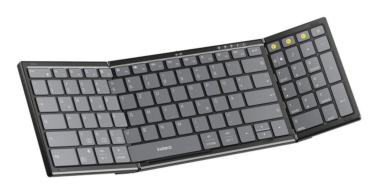 Teclado Aleman Inateck Keyboard Faltbar N0135 Negro