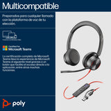 EAN 0197498429205 - HP Poly Blackwire 8225 Stereo USB-C Headset +USB-C/A Adapter Alámbrico Diadema Oficina/Centro de llamadas imagen 4
