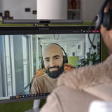 4smarts 2in1 Lampara Lightbar Pro Monitor Con Webcam Fullhd  Plata