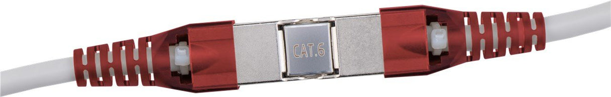Goobay Adaptador De Red Rj45 Cat 6 [1x Lsa - 1x Lsa] Gris, Rojo