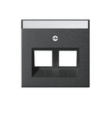 Gira 264028 Abdeckung Bsf Modular Jack 30° 2fach System 55 Anthrazit