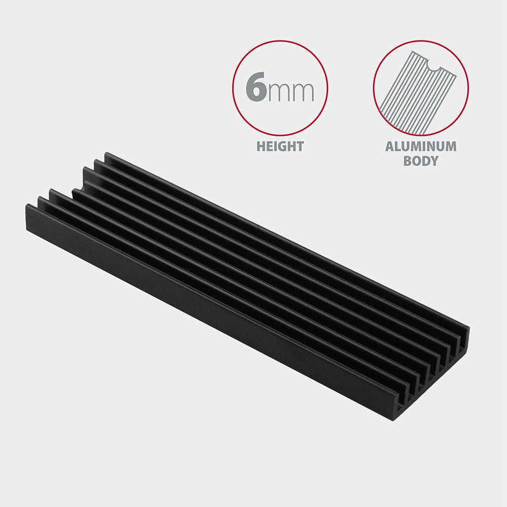 EAN 8595247905543 - Axagon CLR-M2L6 sistema de refrigeración para ordenador M.2 NVMe SSD, Unidad de estado sólido Disipador t imagen 3