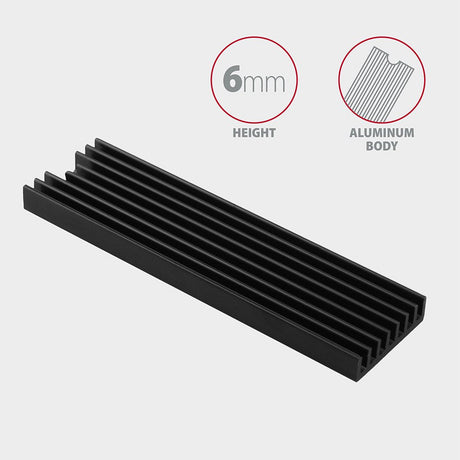 EAN 8595247905543 - Axagon CLR-M2L6 sistema de refrigeración para ordenador M.2 NVMe SSD, Unidad de estado sólido Disipador t imagen 3