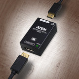 Aten Vb905 4k Displayport Booster, Amplificador De Señal Hasta 5m, Conectable En Cascada