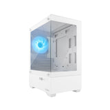 Caja Ordenador Gaming Coolbox Gm200 Vision Lite Matx Argb Cristal Templado Blanco