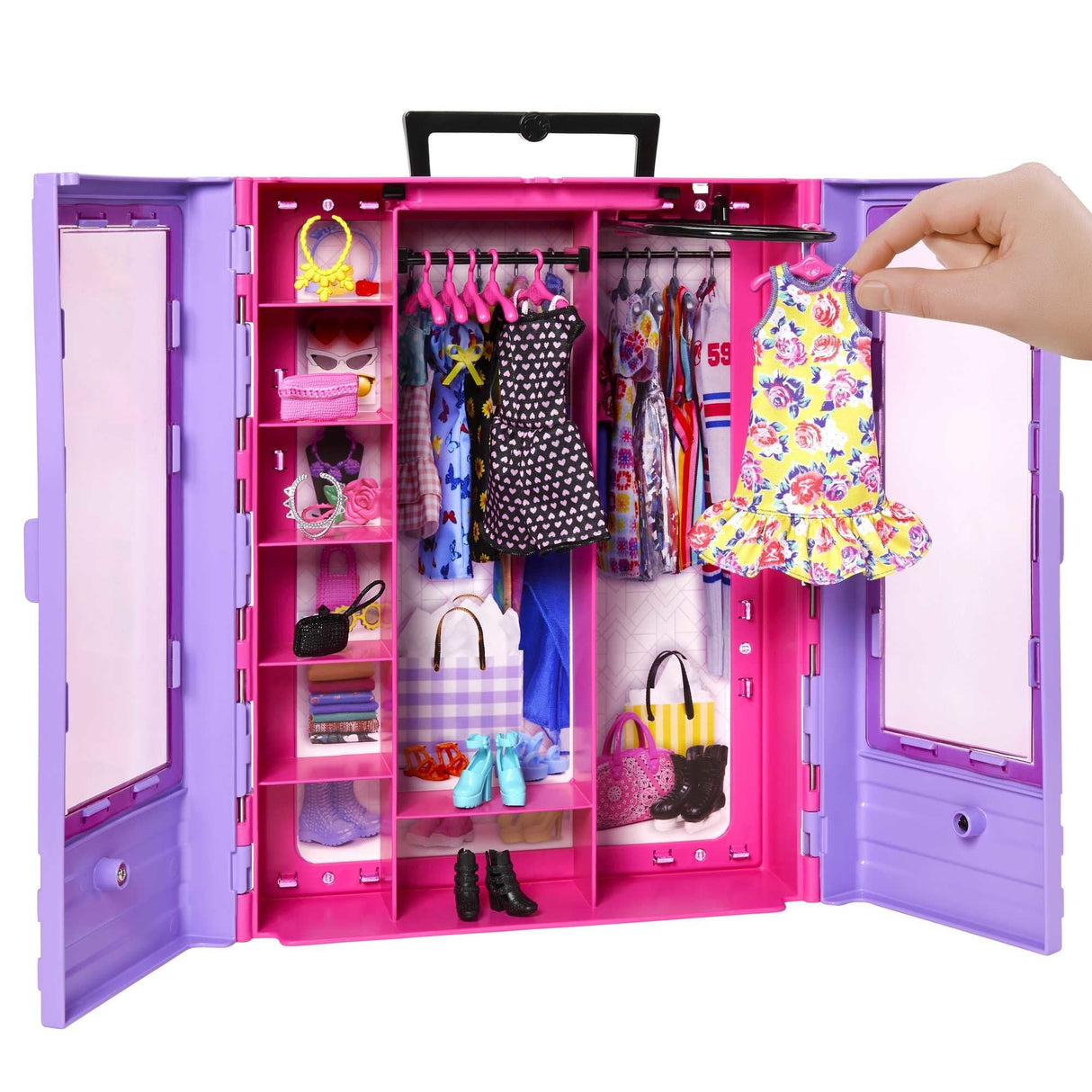 Barbie Barbie Armario, Muebles De Muñecas Rosa/Blanco Hjl65