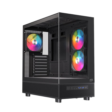 EAN 6977277367256 - Einarex EXCS-PR-500R-B carcasa de ordenador Midi Tower Negro imagen 2