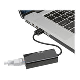 Adaptador Tripp Lite U236-000-R  Usb 2.0 Ethernet Nic - 10/100 Mbps, Rj45, Negro