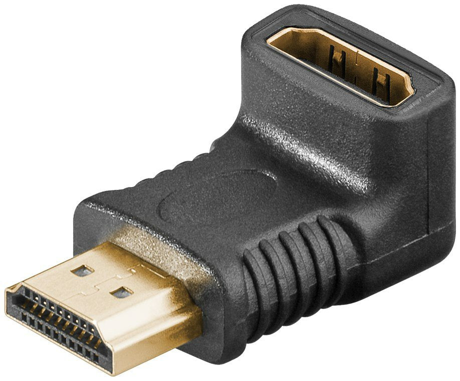 Adaptador Hdmi Hembra A Hdmi Macho Codo 270°  Vertical, 8k/60hz Goobay
