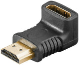 Adaptador Hdmi Hembra A Hdmi Macho Codo 270°  Vertical, 8k/60hz Goobay