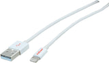 Roline Usb 2.0 Sync- & Ladecable Mit 8pin-Konnektor, Wei, 0,15 M