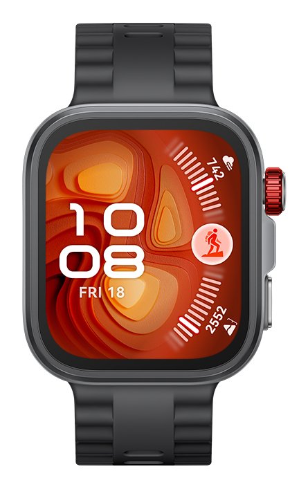 Huawei Watch Fit4 Pro, 3d Fluorelastomer Negro Strap, Titanium Body, Seiya-B29