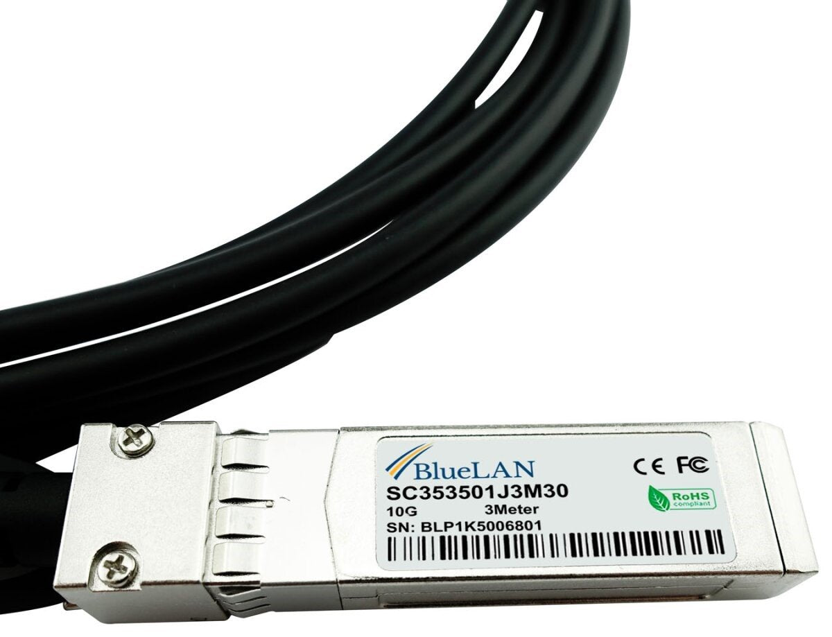 Bluelan Direct Attach Cable R9d20a-Bl 10gbase-Cr Passives Sfp+ Auf Sfp+ 3,0m