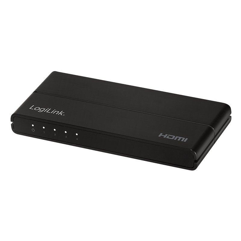 Divisor Hdmi Logilink 1x4 Puerto, 4k / 60hz, Downscaler, Negro.