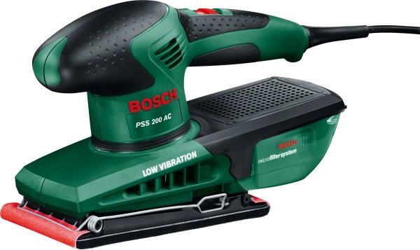 Lijadora Orbital Bosch Diy & Garden Pss 200 Ac Verde/Negro, 200 Vatios, En Maletín 603340100