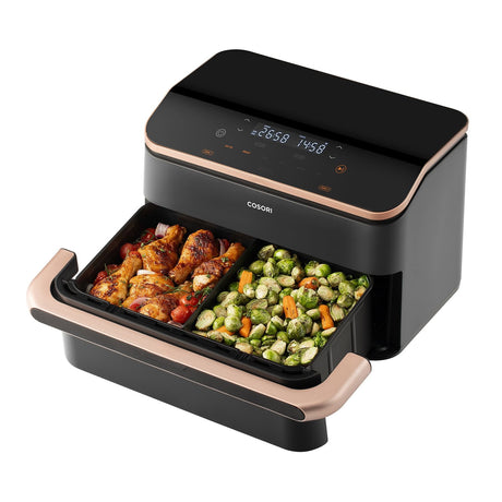 EAN 0810123673285 - Cosori Dual Blaze Twinfry Chef Edition Doble 10 L Independiente 2800 W Freidora de aire caliente Negro, O imagen 3