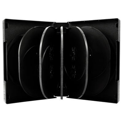 Mediarange Box18 Funda Para Discos Ópticos Funda De Dvd 12 Discos Negro