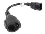 Lanberg Cable De Alimentacion Schuko A C14 H/M Negro Ca-C14e-10cc-0018-Bk -..Lanb