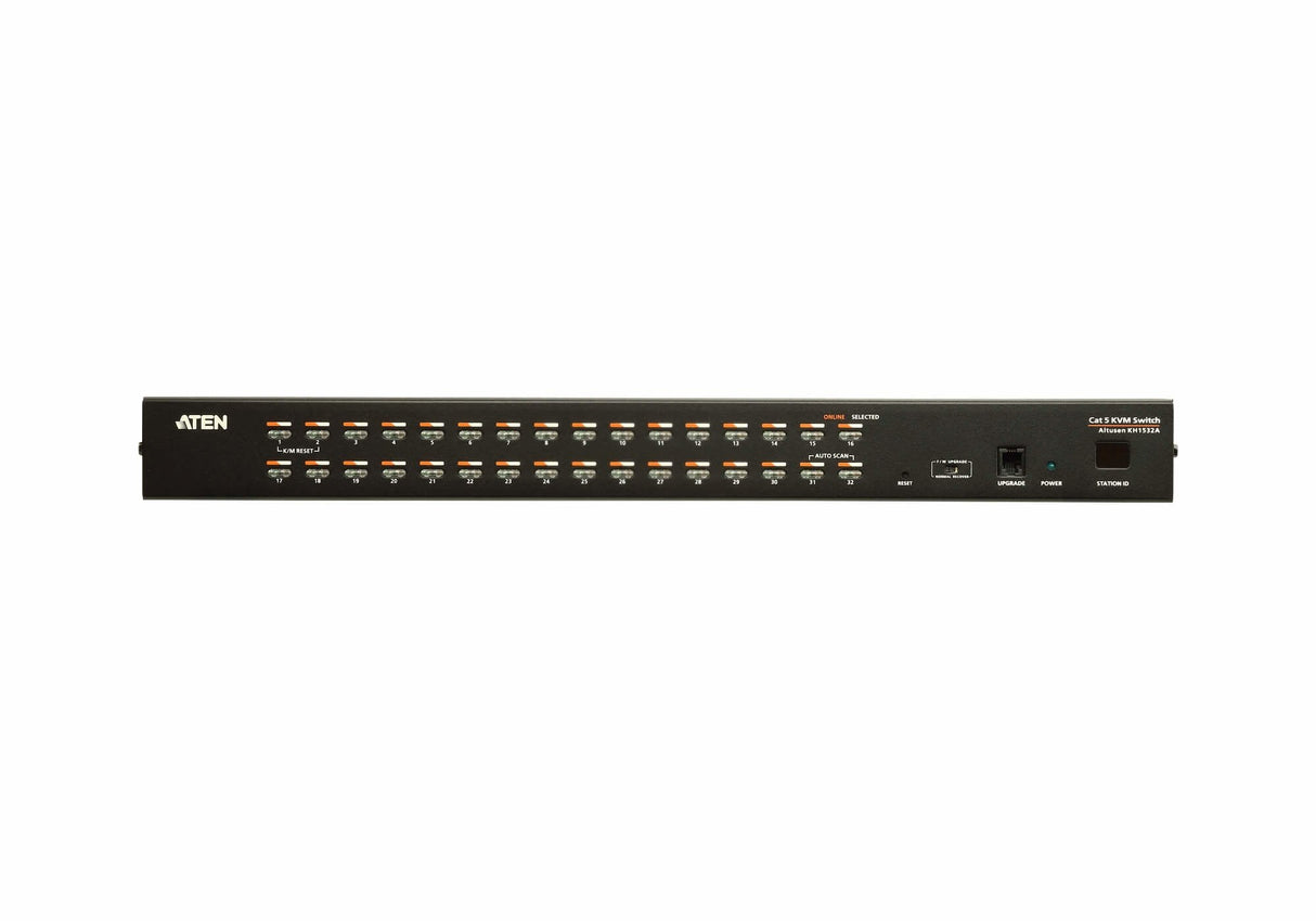 Aten 32-Port Cat 5e/6  Kvm Switch Conmutador Kvm Cat 5 De 32 Puertos, 1920 X 1200, 43.72x16.37x4.4 Cm, 2.81 Kg