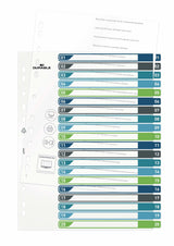 Durable 679727 Lengüeta De Índice Separador En Blanco Con Pestaña Polipropileno (Pp) Multicolor