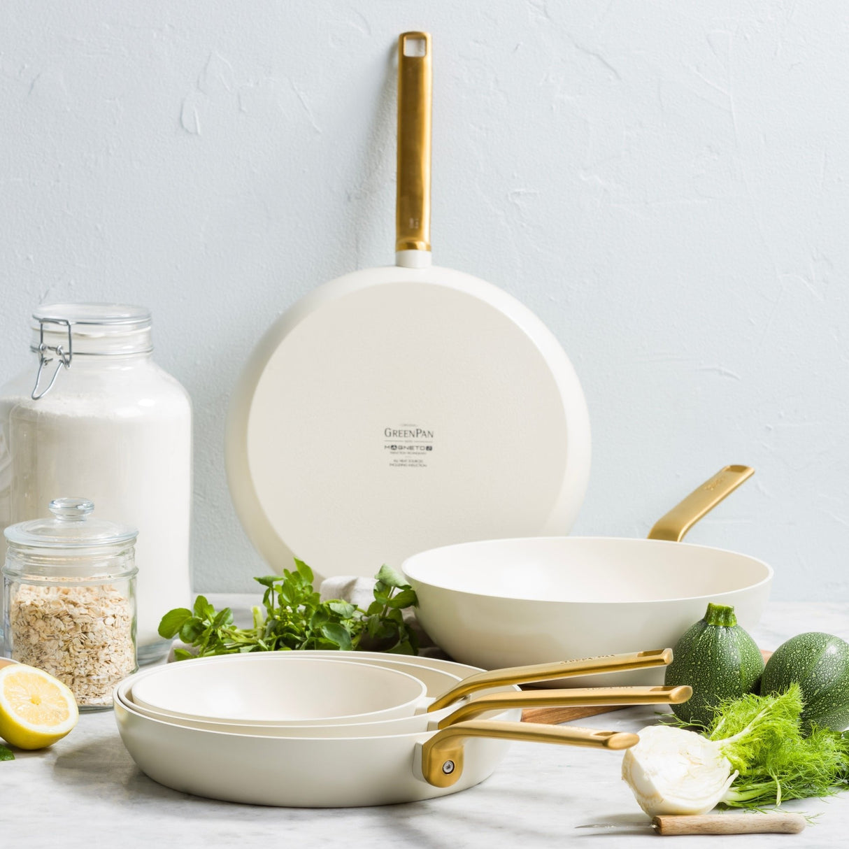 Greenpan Evolution Bratpfanne 24cm Creme