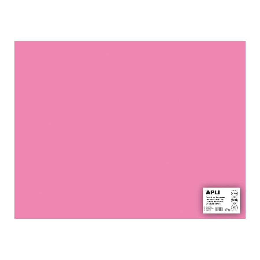 Apli Cartulina 50x65cm 170gr Pack De 25h Rosa