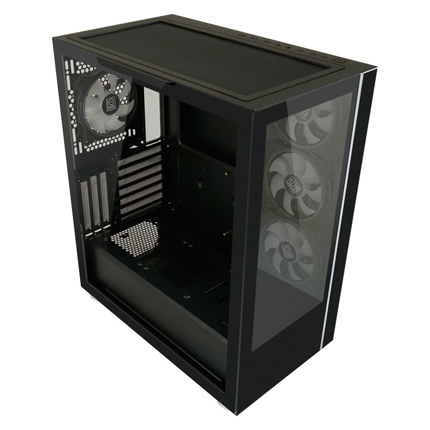 Caja Pc Lc-Power Midi Gaming 808b-On Skylla_x  +. 4 Ventilador