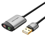 Tarjeta De Sonido Vention Cdkhb Usb Macho 2xjack 3.5 Hembra