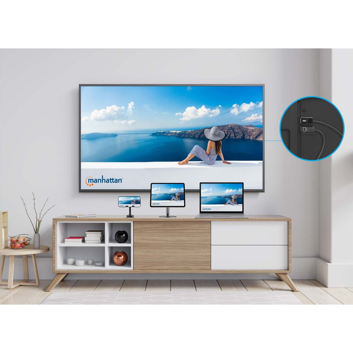 Manhattan 1080p Wireless Hdmi-Display-Präsentationsset