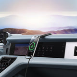 Cargador Inalámbrico Baseus C02 Pro Carga Rápida Auto, Interior Negro